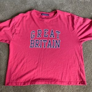 Red, “Great Britain” Tee, Brandy Melville